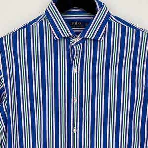 Polo Ralph Lauren Stripped‎ Cotton Shirt EUC size 16